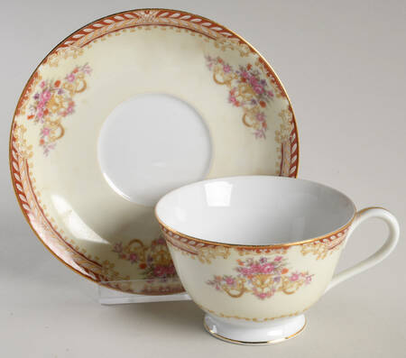 Royal Ruby Footed Cup & Saucer Set