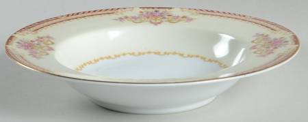 Royal Ruby Rim Soup Bowl