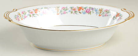 Roselie 10" Oval Vegetable Bowl