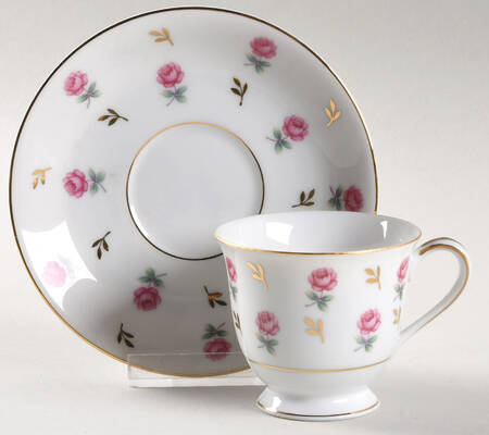 Rosalie Footed Demitasse Cup & Saucer Set