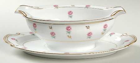 Rosalie Gravy Boat with Attached Underplate