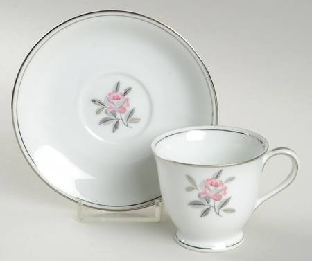 Rosales Footed Demitasse Cup & Saucer Set