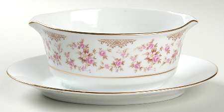 Rosalie Gravy Boat with Attached Underplate