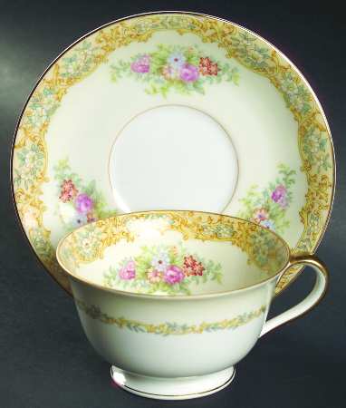 Rosanne Footed Cup & Saucer Set