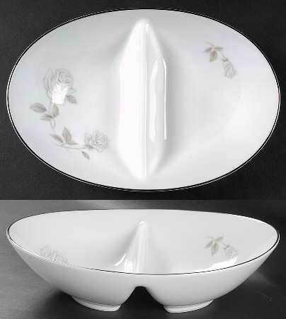 Rosay 10" Oval Divided Vegetable Bowl