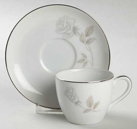 Rosay Flat Demitasse Cup & Saucer Set