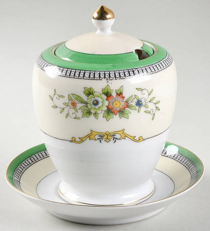 Roseara Jam/Jelly & Lid W/Underplate