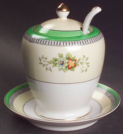 Roseara Jam/Jelly & Lid, Ladle & Underplate