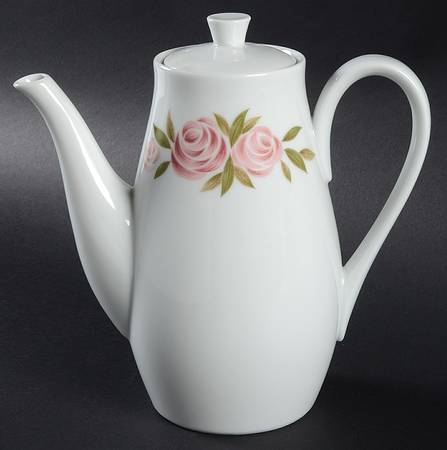Roseate Coffee Pot & Lid