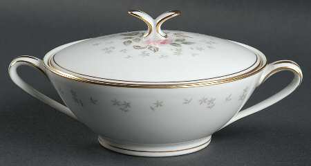 Rosebud Sugar Bowl & Lid