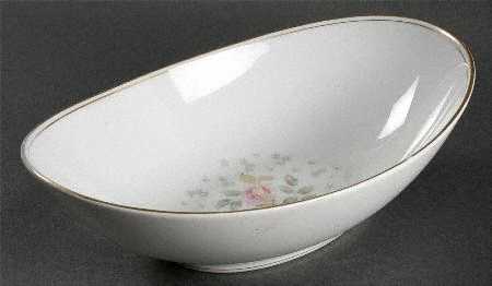 Rosebud 10" Oval Vegetable Bowl