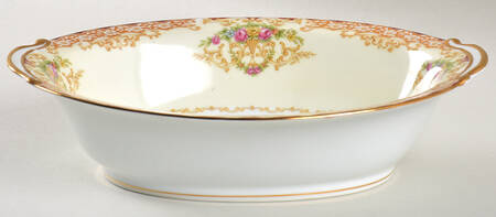 Rosebud 8" Oval Vegetable Bowl