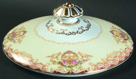 Rosebud Lid for Round Vegetable