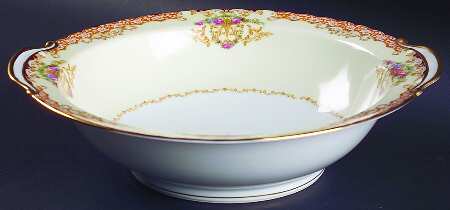 Rosebud 10" Round Vegetable Bowl