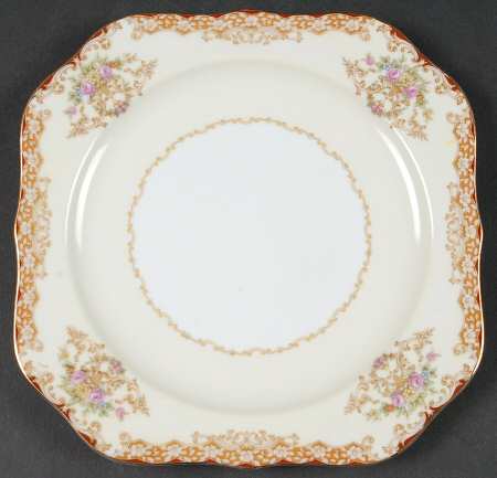 Rosebud Square Salad Plate