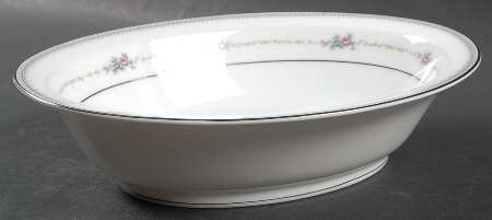 Rosedawn 10" Oval Vegetable Bowl