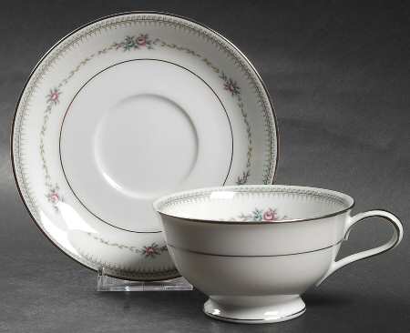 Rosedawn Footed Cup & Saucer Set