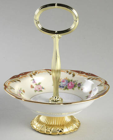 Roseda 6"-7" Handled Footed Nut Dish HC