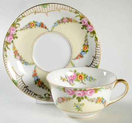 Rosedale Flat Cup & Saucer Set