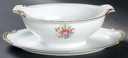 Rosedawn Gravy Boat with Attached Underplate