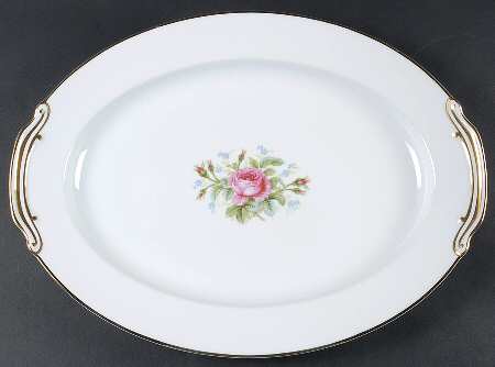 Rosedawn 16" Oval Serving Platter