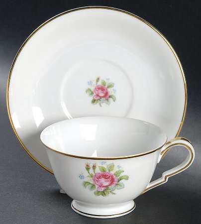 Rosedawn Footed Cup & Saucer Set