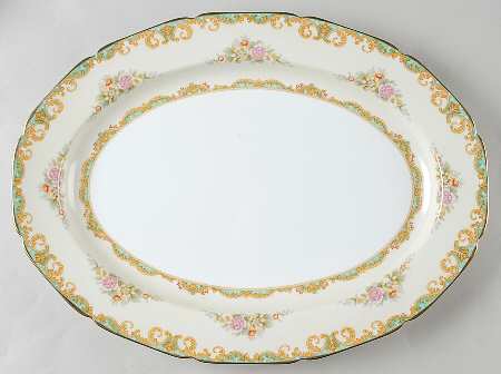 Roseglow 16" Oval Serving Platter