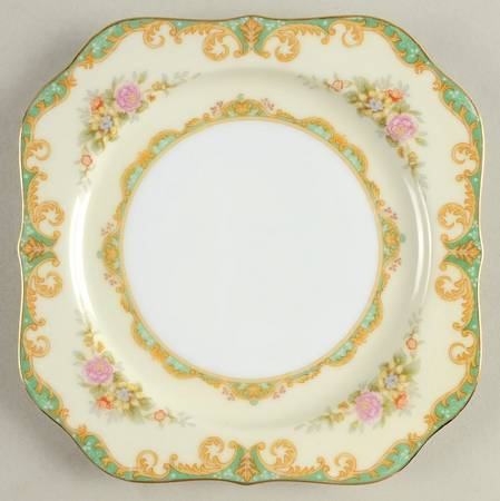 Roseglow Square Salad Plate