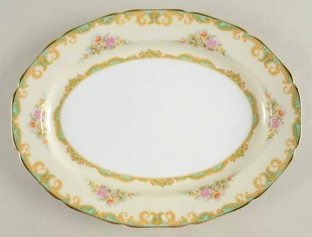 Roseglow 13" Oval Serving Platter