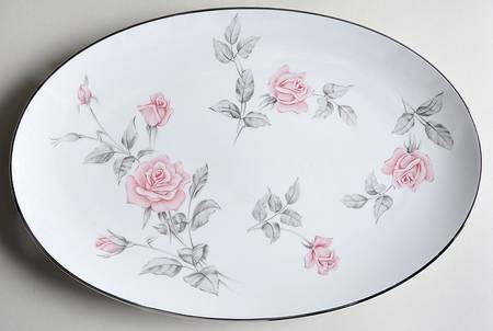 Roseglen 14" Oval Serving Platter