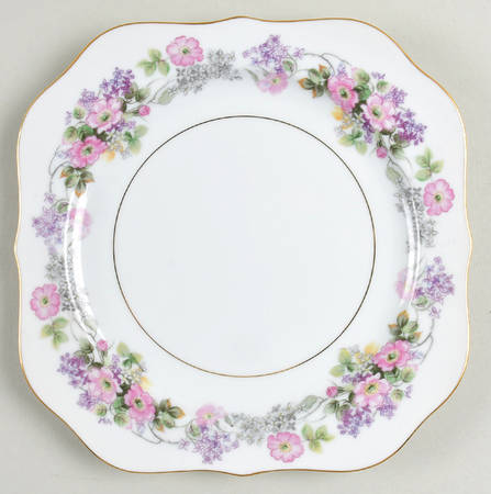 Roselane Square Salad Plate