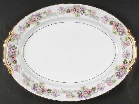 Roselane 16" Oval Serving Platter