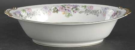 Roselane 10" Oval Vegetable Bowl