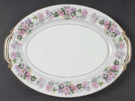 Roselane 11" Oval Serving Platter