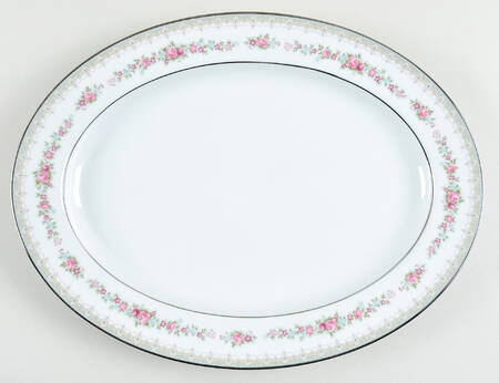 Roselane 16" Oval Serving Platter