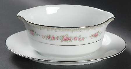 Roselane Gravy Boat with Attached Underplate