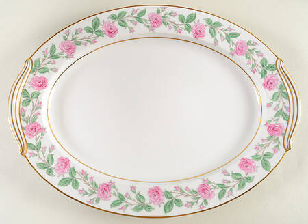 Roselle 16" Oval Serving Platter