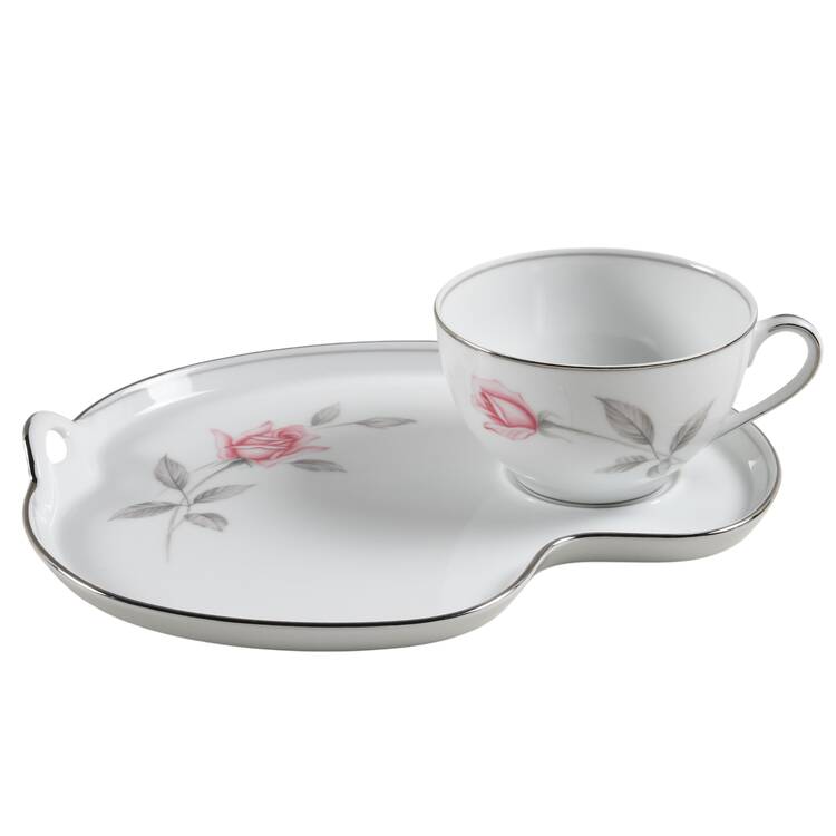 Rosemarie Snack Plate & Cup Set