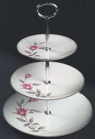 Rosemarie 13 7/8"-14 1/4" 3-Tiered Serving Tray(DP,SP,BB) HC