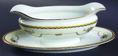 Rosemary Gravy Boat with Attached Underplate