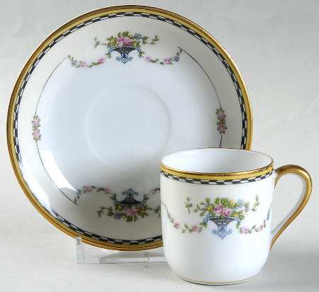 Rosemary Flat Demitasse Cup & Saucer Set