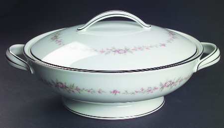 Rosepoint Round Covered Vegetable by Noritake