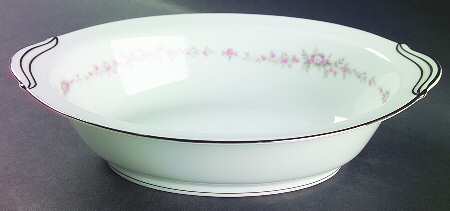 Rosepoint 10" Oval Vegetable Bowl by Noritake