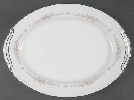 Rosepoint 13" Oval Serving Platter by Noritake