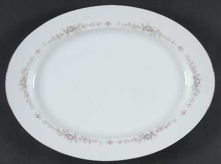 Rosepoint 13" Oval Serving Platter by Noritake