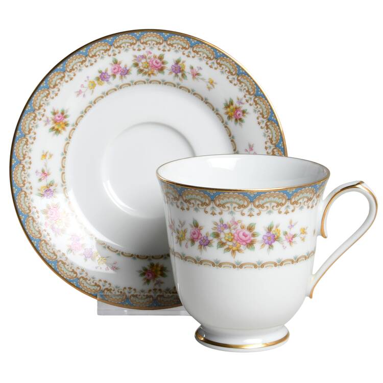 Rosette Footed Cup & Saucer Set