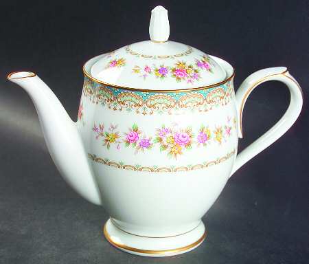 Rosette Teapot & Lid