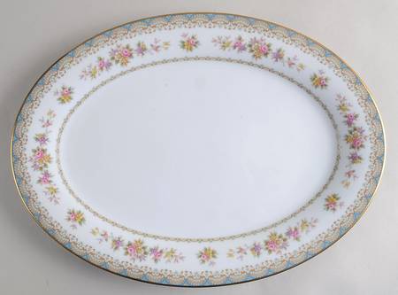 Rosette 16" Oval Serving Platter