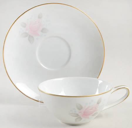 Roseville Flat Cup & Saucer Set