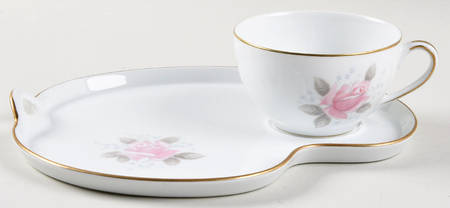 Roseville Snack Plate & Cup Set